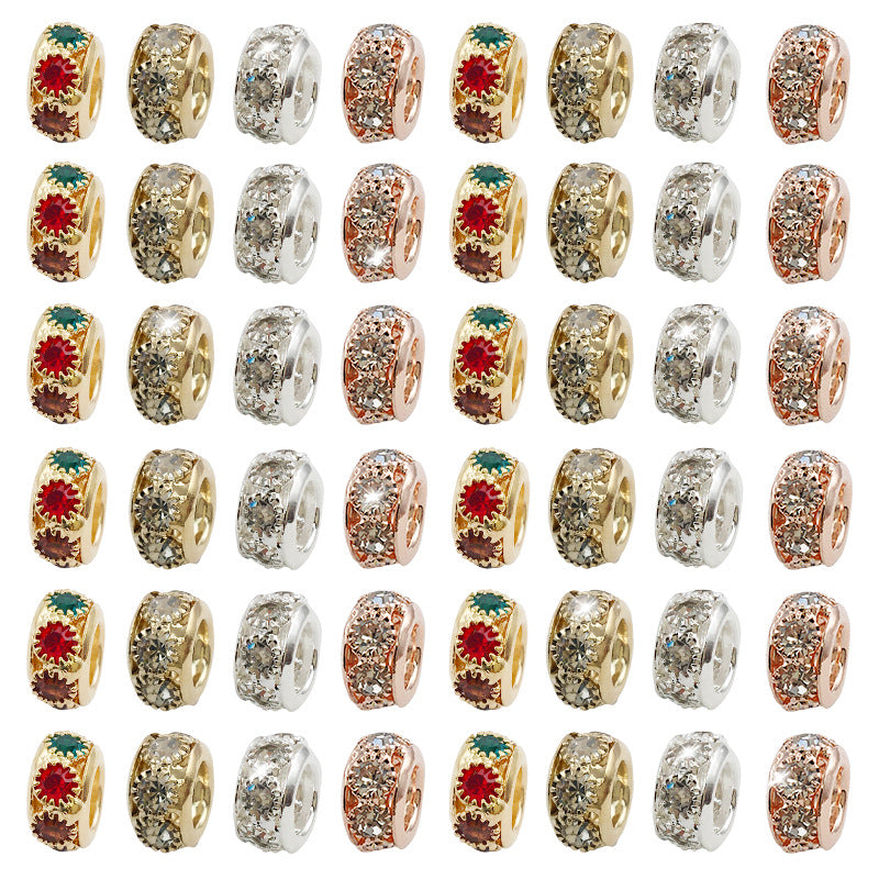 Beads de 6x10 mm de perforación de perforación de 20 piezas al por mayor de 20 piezas de 6x10 mm